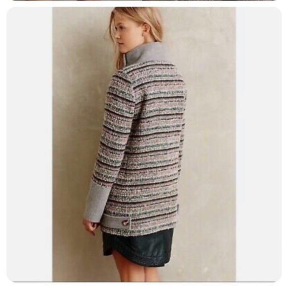 Anthropologie Boucle Confetti Cocoon Coat - Picture 2 of 9